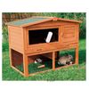 Rabbit Hutch Natura 120 with Pitched Roof & Ground Enclosure