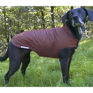 Dog Cape with Collar dark brown & pink
